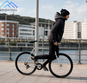 20인치 알루미늄 합금 포크 픽시 산악자전거 스틸 프레임 듀얼 디스크 브레이크 경량 BMX 싱글 스피드 도매 - Product Image 2