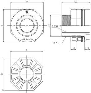 Conectores de Herramientas Industriales Confiables, Tubería para Pared de Tanque, Conexión de PVC Japonesa Kansaikako, Modelo P20-04 - Product Image 3