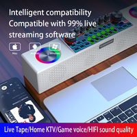 Gooermi Vente en gros Mini haut-parleur HIFI Musique Carte son Karaoké Carte son Mixeurs Ensemble de haut-parleurs DJ Karaoké avec micro portable