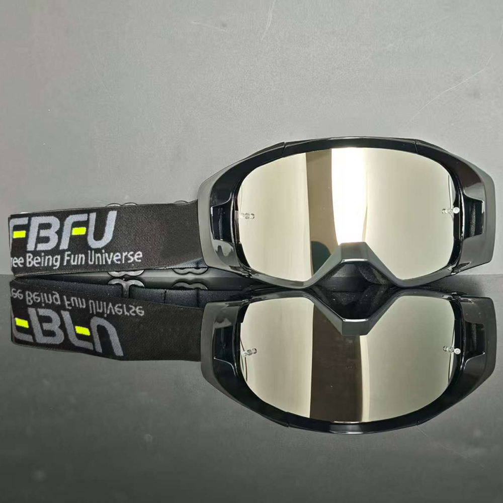 Black framed silver glasses