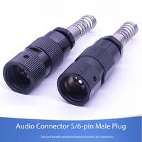 Connecteur audio en cuivre circulaire U283 - 5 broches 6 broches Prise et fiche mâle d'aviation - Étanche IP68 15A 500V