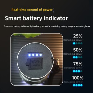 Lampe de poche LED blanche super lumineuse multifonctionnelle pour le camping, zoom télescopique, recharge USB, en alliage d'aluminium, intensité réglable, modèle Treasure - Product Image 3