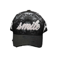 Casquette de baseball 5 panneaux brodée ODM OEM Baez Sayonara personnalisée avec logo sur maille et visière en daim Gorras Baez X Shifu