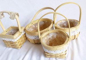 Wholesale Hand-woven Flower <b>Basket</b> Household Goods Fresh Natural Garden Rattan <b>Storage</b> Decoration - Product Image 3
