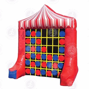 Juego inflable 2 <span class=keywords><strong>en</strong></span> 1, doble cara, tamaño real, Tic-Tac-Toe, juego combinado de 4 puntos - Product Image 6