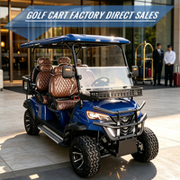 Carrito de Golf Eléctrico de 6 Plazas, Carro de Golf de 4 Ruedas para 6 Pasajeros en Venta, para Campos de Golf y Clubes Campestres