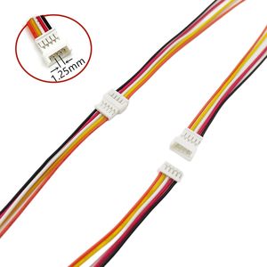 10 paires de connecteurs électriques micro JST 1,25 mm de pas, 5 broches, mâle-femelle, en cuivre, avec câble UL1571-26AWG de <span class=keywords><strong>100</strong></span> mm - Product Image 4