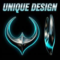 Protection d'angle en métal finition miroir, en alliage de zinc poli, forme croissant de lune, quincaillerie décorative fonctionnelle, marque VAF, lavable