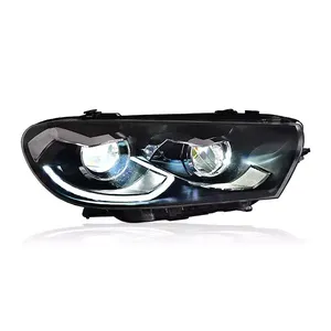 Estilo de coche para Volkswagen <span class=keywords><strong>Scirocco</strong></span> LED <span class=keywords><strong>faro</strong></span> 2008-2016 <span class=keywords><strong>Scirocco</strong></span> lámpara de cabeza LED DRL lente de proyector haz alto accesorios para automóviles - Product Image 4