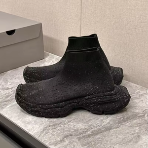 Zapatos casuales de diseñador de lujo, zapatos de plataforma para entrenamiento, zapatos de caña alta tipo calcetín, tendencia de moda, suela gruesa, zapatillas deportivas 2.0 Speed. - Product Image 1