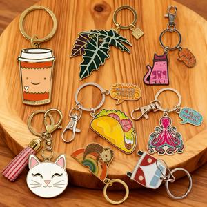 Llavero de Metal Esmaltado con Diseño de Logotipo Personalizado, Llavero de Anime Bonito, Accesorios de Sublimación, Regalos Promocionales - Product Image 1