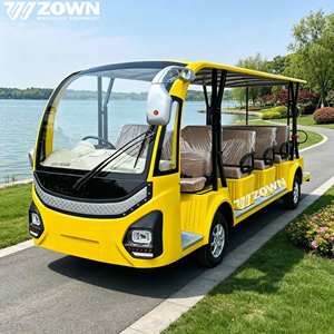 Navette électrique ZOWN pour visites touristiques, design ouvert/fermé, zéro émission, 8 à 23 sièges confortables, garantie de 2 ans, parc d'attractions, zoo - Product Image 5