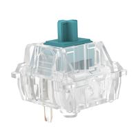 Interrupteurs DUROCK T1 67g à ressort plaqué or, interrupteurs tactiles clairs RGB personnalisés pour clavier, PCBs Hotswap, tige Holy Panda Teal 60M+