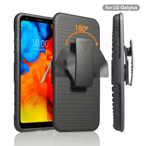 Teléfono móvil multifuncional funda Combo <span class=keywords><strong>soporte</strong></span> Clip de cinturón <span class=keywords><strong>soporte</strong></span> caja del teléfono para <span class=keywords><strong>LG</strong></span> stylo/4/Q - Product Image 3
