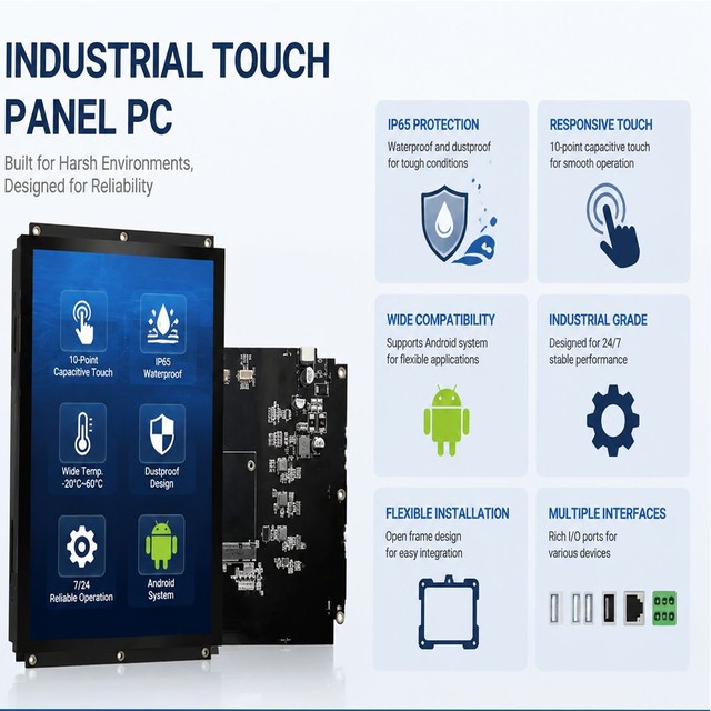 21.5 Inch Touch Screen Industrial Panel Pc Desktop With Intel I3 I5 I7 Processor CPU All in One Pc Touch Screen