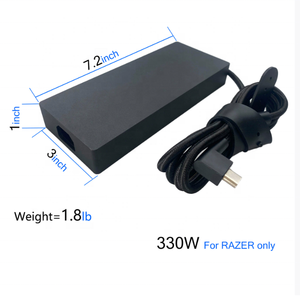 Genuino para <span class=keywords><strong>RAZER</strong></span> 19,5 V 16.92A 330W Adaptador de corriente Blade 18 16 i9 Cargador para computadora portátil RC30-0484 - Product Image 6