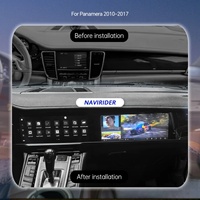 Écran double Android 12,3 pouces Panamera 970 2010-2017 2din Montage sur tableau de bord GPS intégré Android Auto CarPlay Radio CD TV WiFi 1