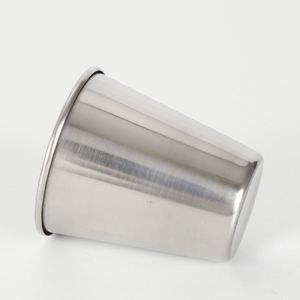 Gobelets en acier inoxydable incassables de 45 ml (1,5 oz) pour le camping, la randonnée et les activités de plein air - Product Image 3