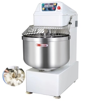 Nouveau Pétrin et Laminoir à Pâte en Acier Inoxydable 30 Litres à Double Vitesse, Technologie Planétaire à Spirale Haute Performance, Verrou de Sécurité pour Boulangeries