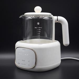 Hervidor Eléctrico para Café, Té, Agua Caliente, Calentador <span class=keywords><strong>de</strong></span> <span class=keywords><strong>Leche</strong></span> para Bebés, <span class=keywords><strong>con</strong></span> Control <span class=keywords><strong>de</strong></span> Temperatura, Jarra <span class=keywords><strong>de</strong></span> Vidrio, Descloración, Placa Calefactora <span class=keywords><strong>de</strong></span> Acero Inoxidable 316, 1.2 L - Product Image 3