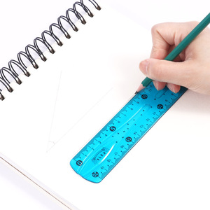 <span class=keywords><strong>Righello</strong></span> Foska 20cm 30cm in PVC Morbido e Flessibile, Strumento di Misurazione Trasparente con Scala in Centimetri e Millimetri - Product Image 4