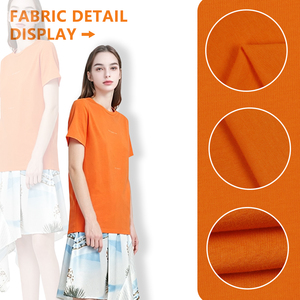 Tissu jersey simple en coton et élasthanne 40S, largeur 170 cm, 145 g/m², matière tricotée extensible pour t-shirts, hauts basiques, vêtements - Product Image 4