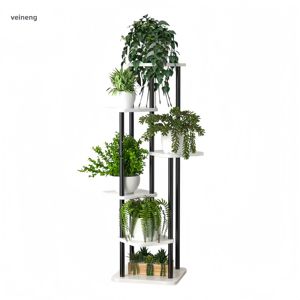 Support à fleurs multi-niveaux sur pied, design nordique transfrontalier, pour plantes vertes d'intérieur, salon, balcon LS-B - Product Image 1
