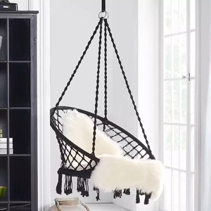 Intérieur Extérieur <span class=keywords><strong>Suspendu</strong></span> <span class=keywords><strong>Macramé</strong></span> Hamac Balançoire Chaise pour enfant et adulte - Product Image 4