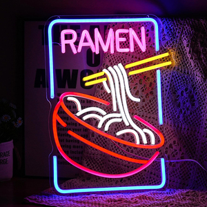 Giao Hàng Nhanh Chóng Ramen Mì LED Đèn Neon Tường Trang Trí Nội Thất Neon Ánh Sáng up Dấu Hiệu Màu Neon Dấu Hiệu Cho Nhà Hàng Ramen Cửa Hàng Cửa Sổ - Product Image 2