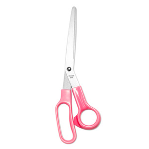 Pink Stainless Steel Scissors Straight Head 0176 Office Scissors For Home Paper Cutting Thread Trimming - Product Image 4