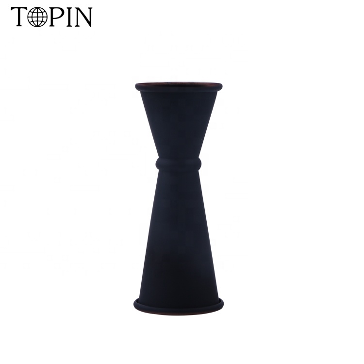 Японский стиль нержавеющая сталь 18-8 матовый черный двойной коктейль Jigge для индивидуальных 1/2 унции мерный Jigger