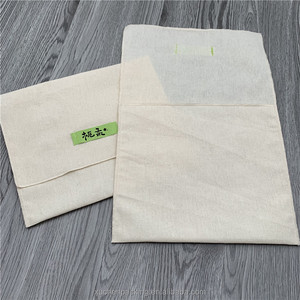 Sacchetto di imballaggio regalo in cotone mussola naturale per vestiti di cotone per cosmetici per il trucco in tela di cotone - Product Image 5