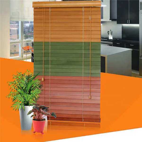 Various color wooden venetian blinds window motorized or manual China supplier
