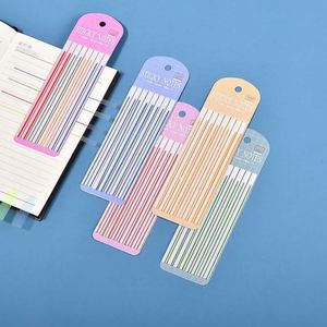 Colorful Multi-Color Transparent PET Paste Note Paper Student Office Promotional <b>Bookmark</b> Must-Have School Season Record Memo - Product Image 6