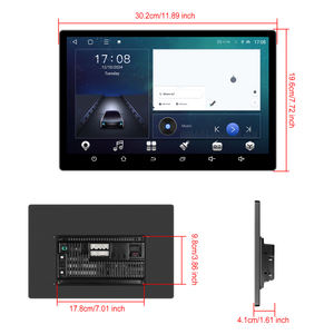Podofo 13 pouces TS18 Android autoradio 8 cœurs 4 + 64G universel voiture stéréo sans fil Carplay Wifi DSP GPS FM/AM/RDS <span class=keywords><strong>Radio</strong></span> Para Auto - Product Image 5