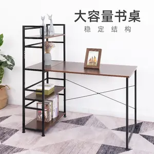 Kệ hiện đại nhà văn phòng bàn không gian tiết kiệm máy tính cuốn sách bàn cho góc sử dụng với gỗ L hình máy tính bàn