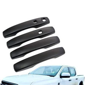 Door Handle With Smart Key Holes Cover 4pcs For Ford Ranger 2023-2024