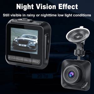 กล้องติดรถยนต์หน้าจอ LCD ขนาด <span class=keywords><strong>2.3</strong></span> นิ้ว ความละเอียด HD 1080P มุมมองกว้าง 170+140 องศา กล้องบันทึกหน้า-หลัง บันทึกวิดีโอแบบวนซ้ำ รองรับไฟ 5V กล่องดำ - Product Image 6