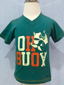 เสื้อยืดแขนสั้นคอวีสำหรับเด็กอายุ 2-8 ปี ผลิตจากผ้าฝ้าย 100% 30 คอม 160-170 กรัม/ตร.ม. (40) - Product Image 2