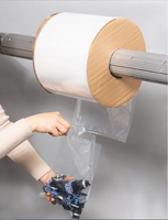 Sacs en plastique perforés pré-ouverts personnalisés insertion facile du produit avec un côté ouvert pour les ensacheuses manuelles ou automatiques