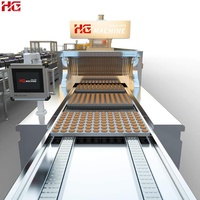 Ligne complète de production de cupcakes pour enfants entièrement automatique HG, machines de production de cupcakes animaux, SUS304, qualité alimentaire, 100-1000 kg/h