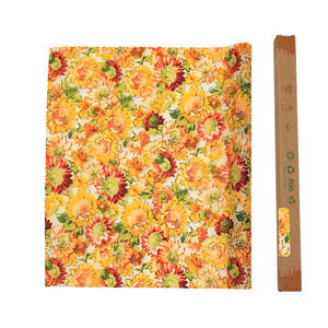 OEM toptan Wrap sarı çiçek balmumu rulo çeşitli 3 paket çevre dostu kullanımlık balmumu gıda sarar - Product Image 5