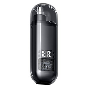 Tondeuse électrique pour le nez et les oreilles, 7000 tr/min, tondeuse pour le nez USB, batterie rechargeable, lame en acier remplaçable, écran LCD - Product Image 2