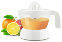 Elektrische slowjuicer, 1L capaciteit, automatische pulp-afvoer, vaatwasserbestendig, huishoudelijk gebruik, citruspers, eenvoudig gieten