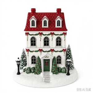 Difusor de Aroma Ultrasónico con Forma de Casa de Nieve Navideña, Humidificador con Luz Nocturna LED, Difusor de Aceites Esenciales para Decoración de Escritorio, Regalo de Navidad - Product Image 2