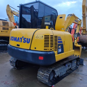 Mini-excavatrice hydraulique Komatsu PC56-7 d'occasion, 5 tonnes, excavatrice sur chenilles d'origine japonaise, godet de 0,22 m - Product Image 2