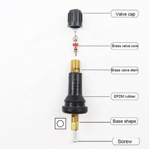 Kare alt lastik basıncı İzleme sistemi sensörü valfler <span class=keywords><strong>TPMS</strong></span> vana servis kiti - Product Image 3