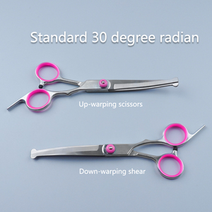 Tijeras de acero inoxidable de alta calidad duraderas y afiladas para mascotas, corte de pelo, <span class=keywords><strong>pico</strong></span> de pez, tijeras para mascotas para perros - Product Image 2