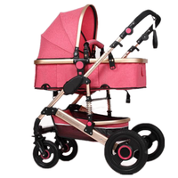 Poussette bébé peut s'asseoir deux voies enfants portable pliant haute paysage amortisseurs nouveau-né poussette cybex