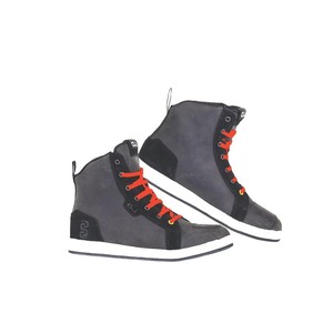 Botas de Motocicleta Oj Brash Negras Talla 42 Estilo Zapatilla de Caña Alta - Product Image 1